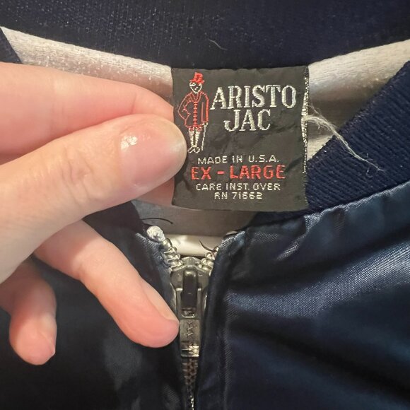 Vintage Anheuser Busch Embroidered Eagle Satin Button Up Jacket - Adult XL - Picture 3 of 3